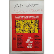It's a Mad Mad Mad Mad World - Original 1964 Window Card